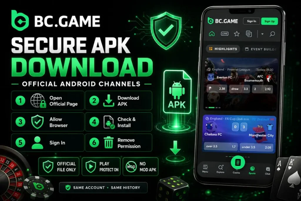 Downloading the BC.Game Android APK via Official Channels